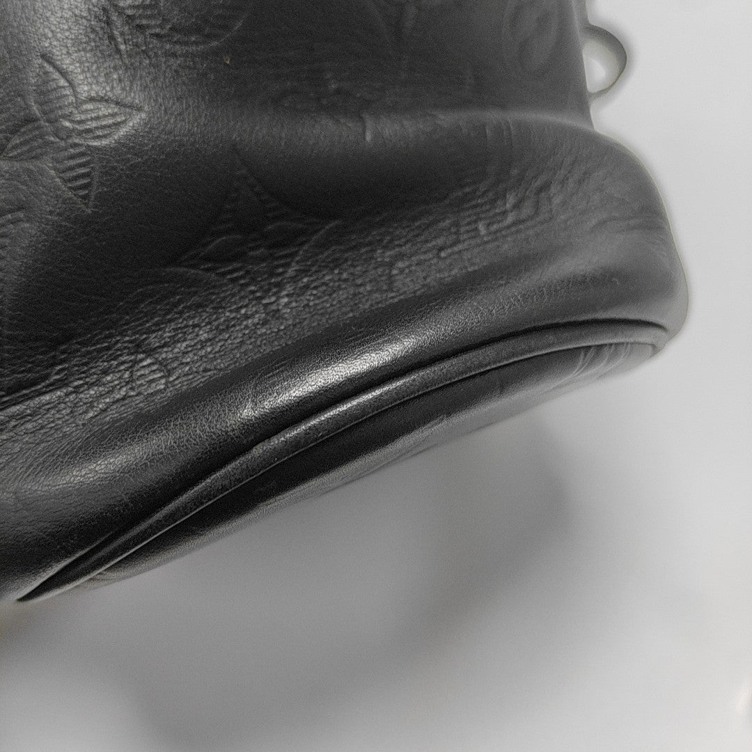 CHALK Monogram Calfskin Black