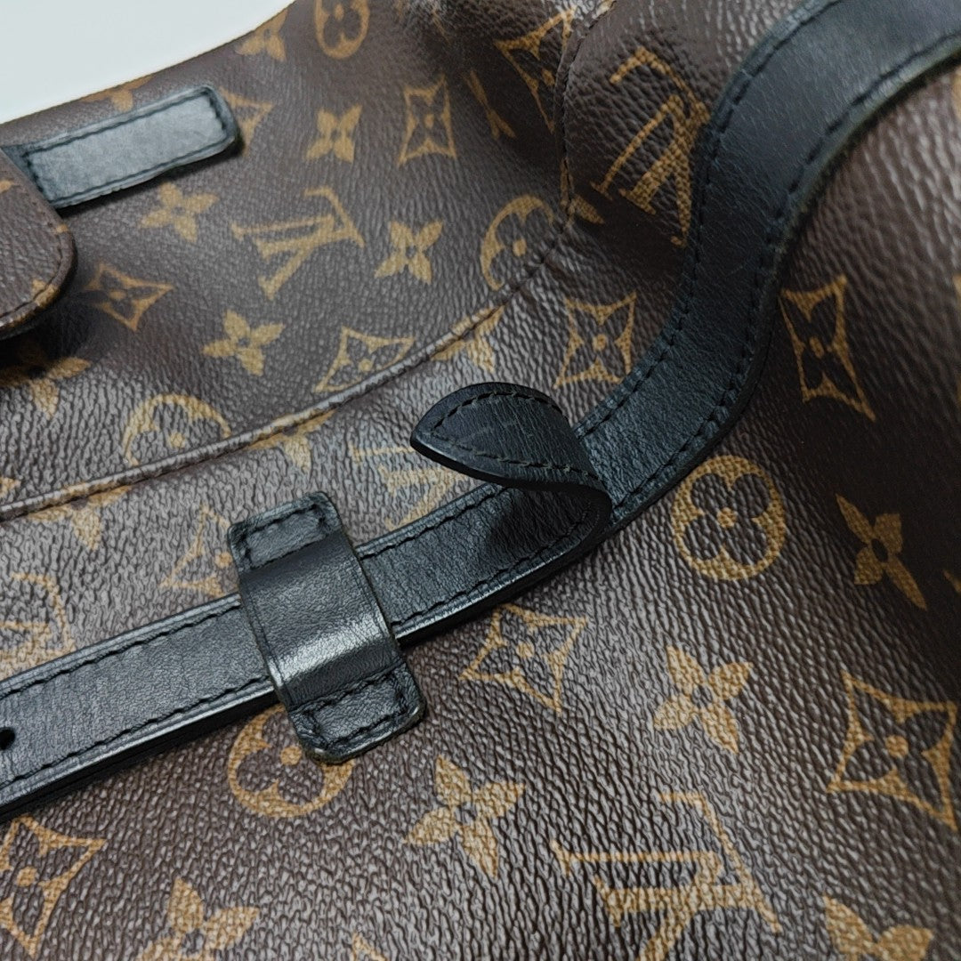 CHRISTOPHER MM Monogram Coated Canvas Brown