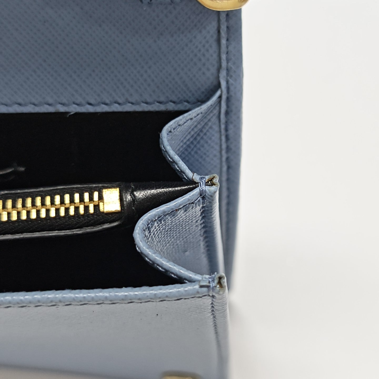 Calfskin Shoulder Bag Blue