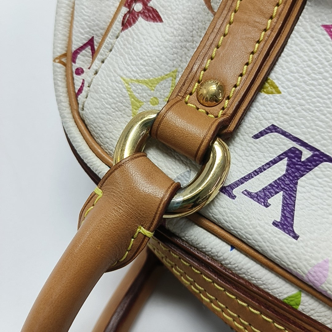 LV × TM PRISCILLA Monogram Coated Canvas White