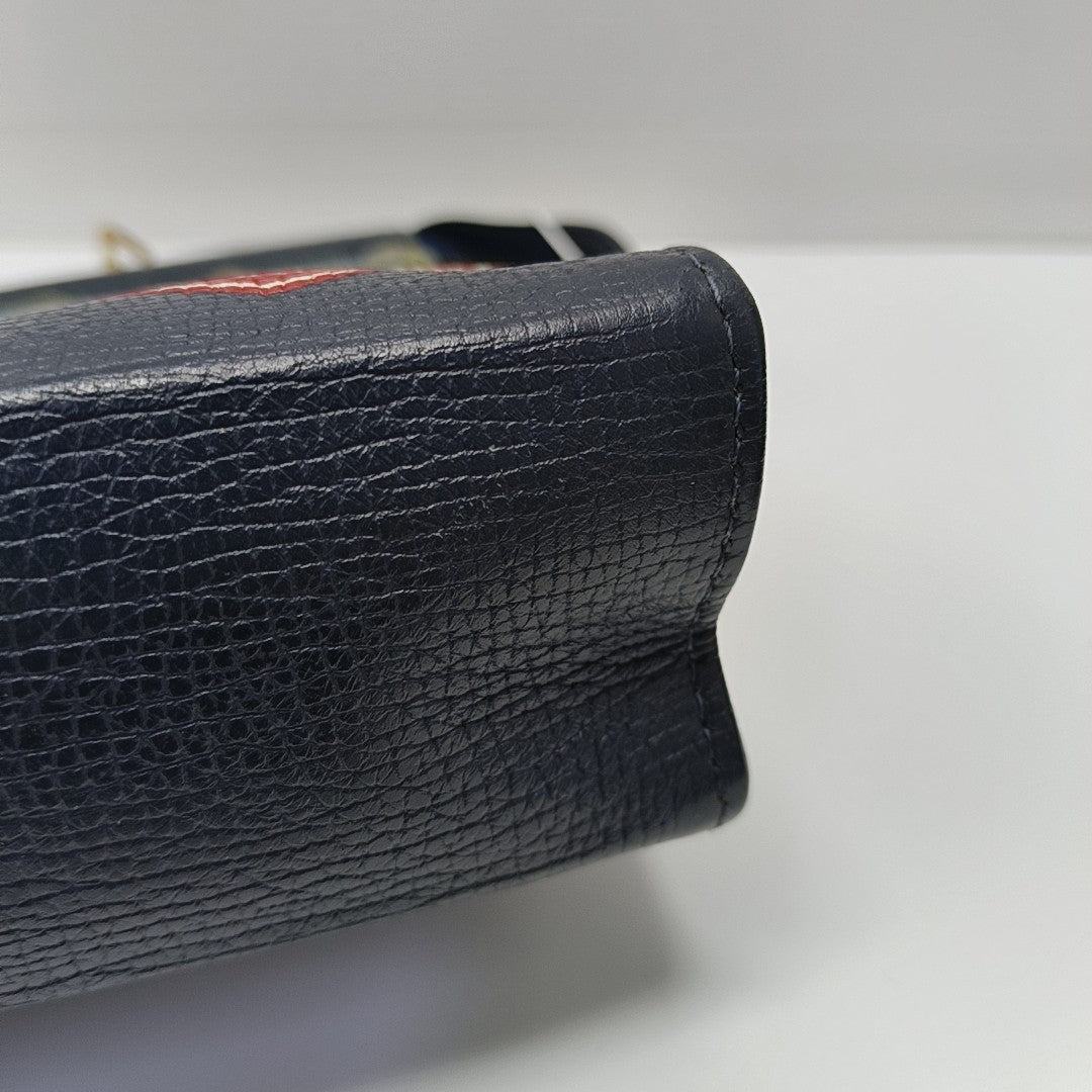 Pochette Voyag MM Monogram Calfskin Blue