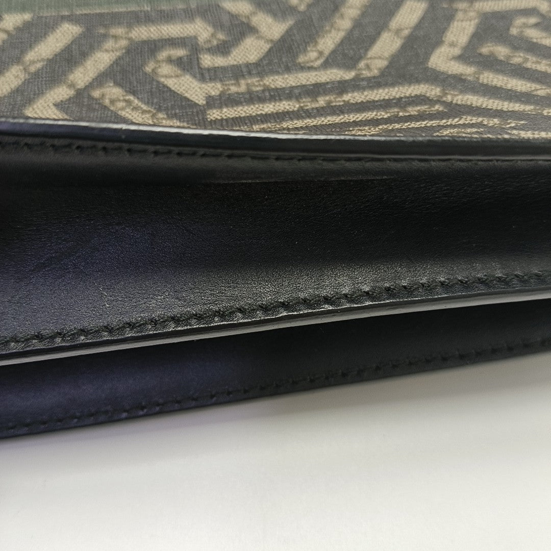 Coated Canvas Shoulder Bag Multicolor
