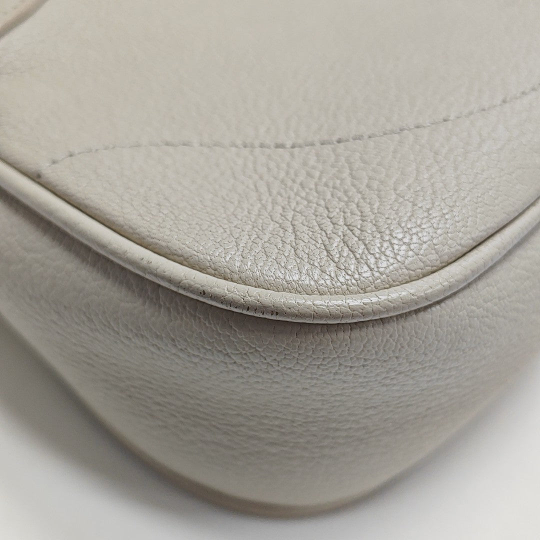 Aphrodite Small Calfskin White