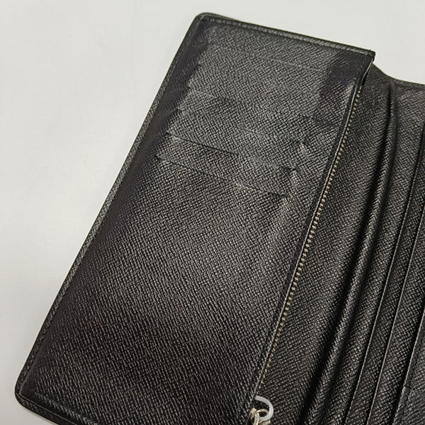 BRAZZA Damier Graphite Coated Canvas Black Wallet
