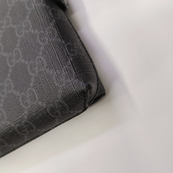 GG Supreme Monogram Coated Canvas Black
