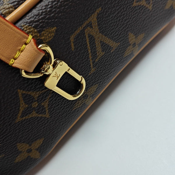 BOULOGNE Nano Monogram Coated Canvas Brown