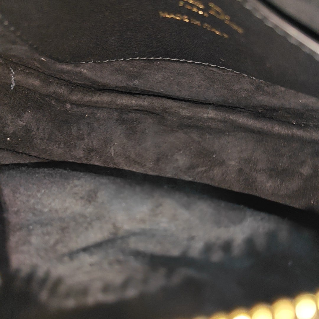 Vibe Super Mini Cannage Lambskin Black