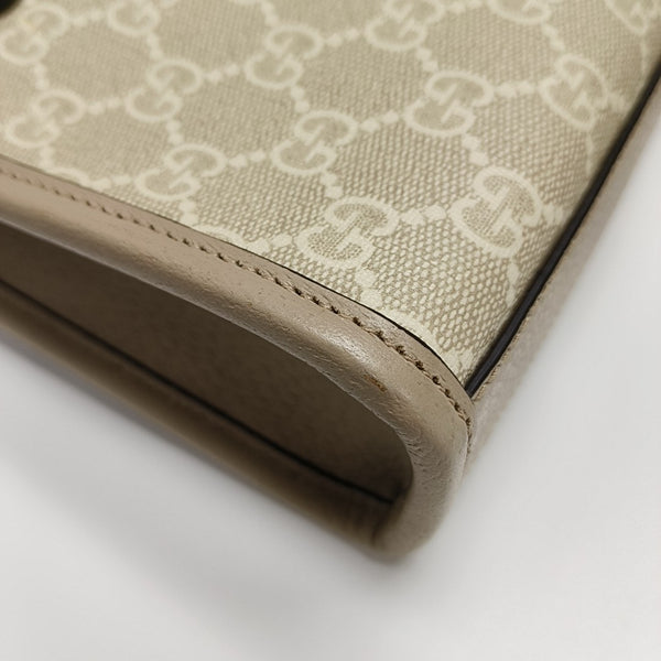Retro Mini Monogram Coated Canvas Beige