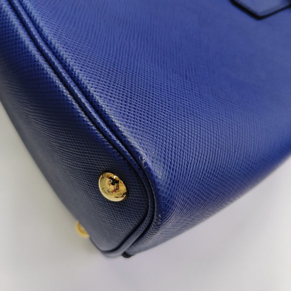 Double Medium Saffiano Calfskin Blue