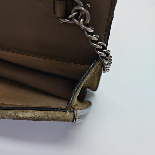 Dionysus Super Mini Monogram Coated Canvas Beige