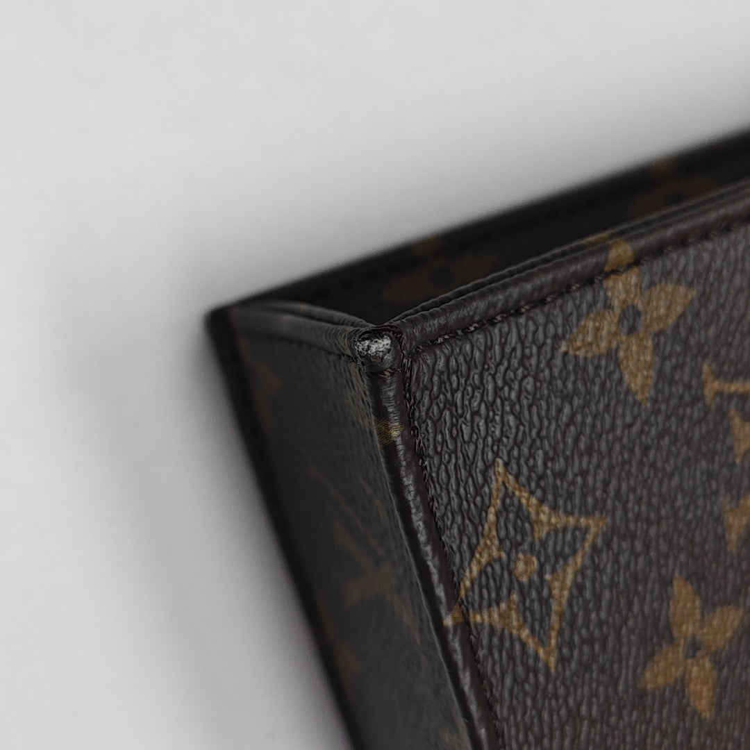 SAC PLAT Mini Monogram Coated Canvas Brown