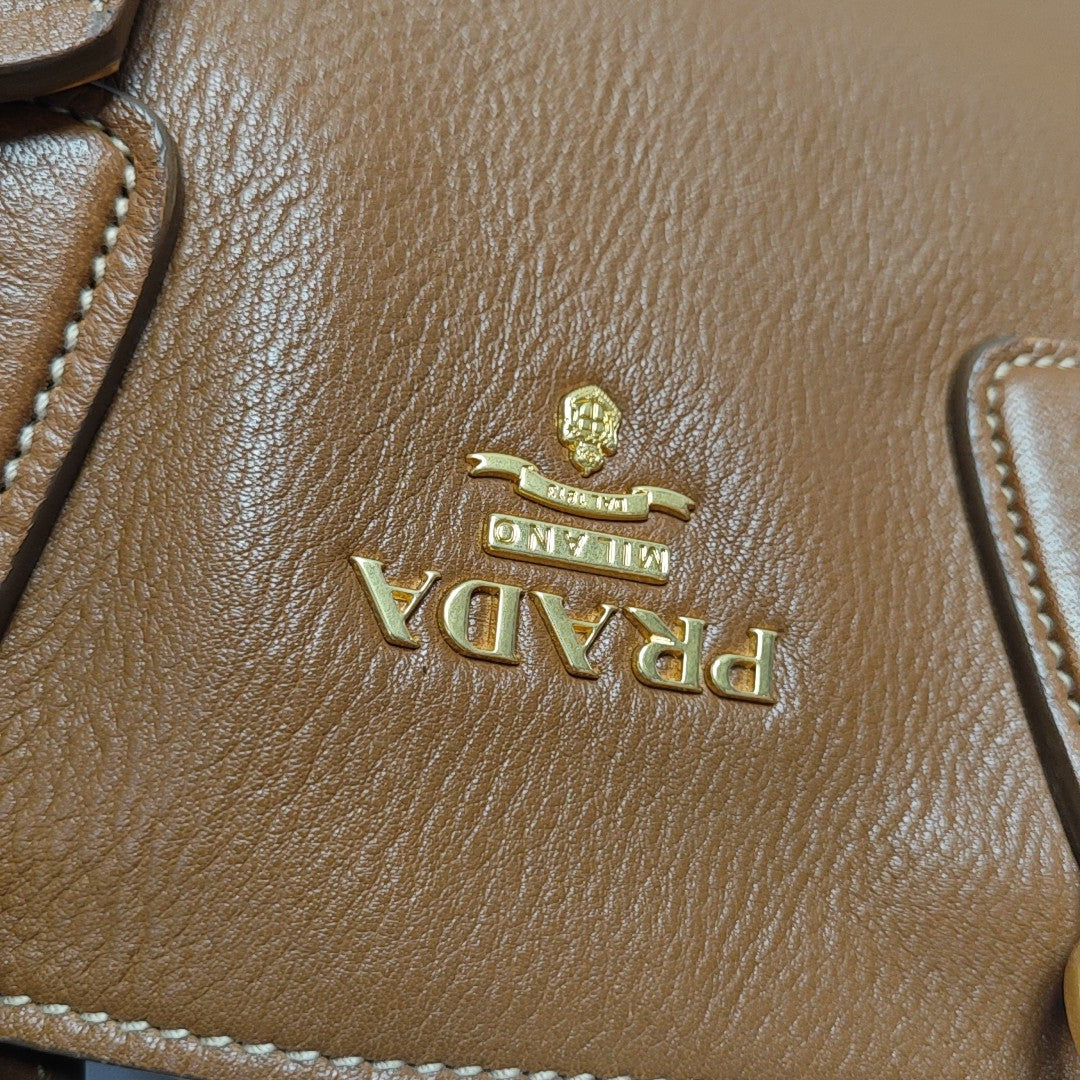 Calfskin Tote Bag Brown