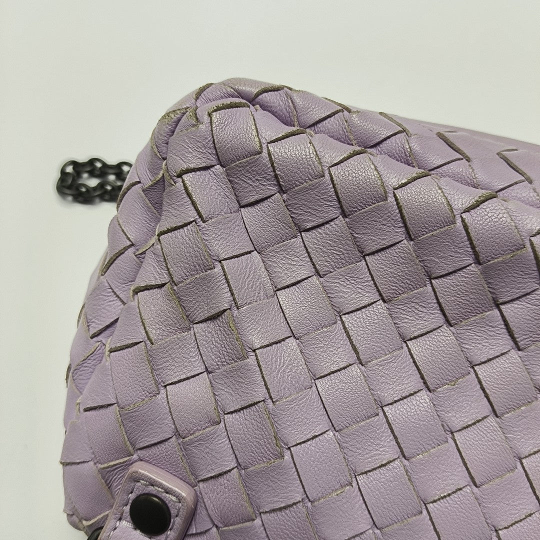 Lambskin Shoulder Bag Purple