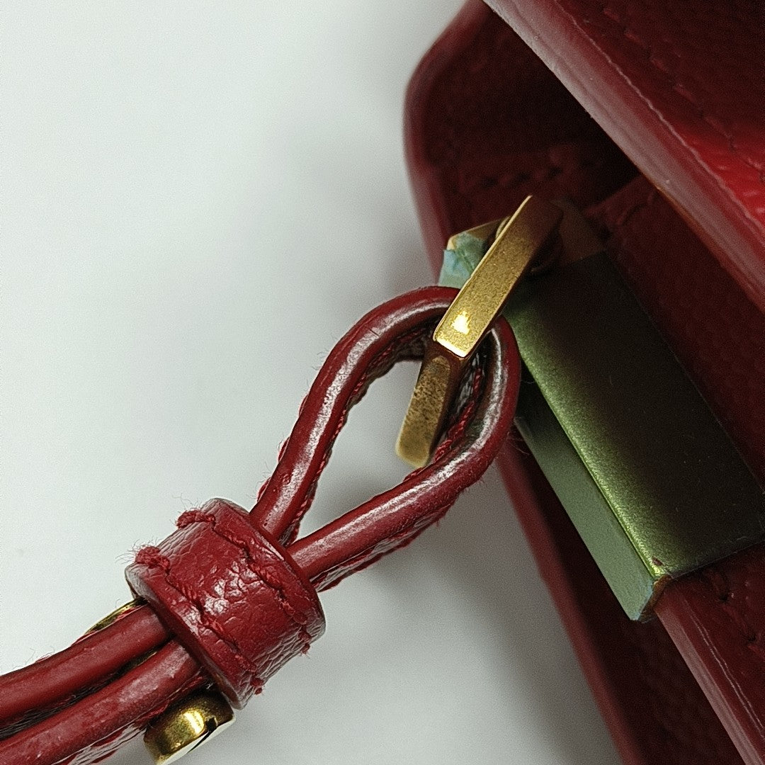 CASSANDRA Mini Calfskin Red