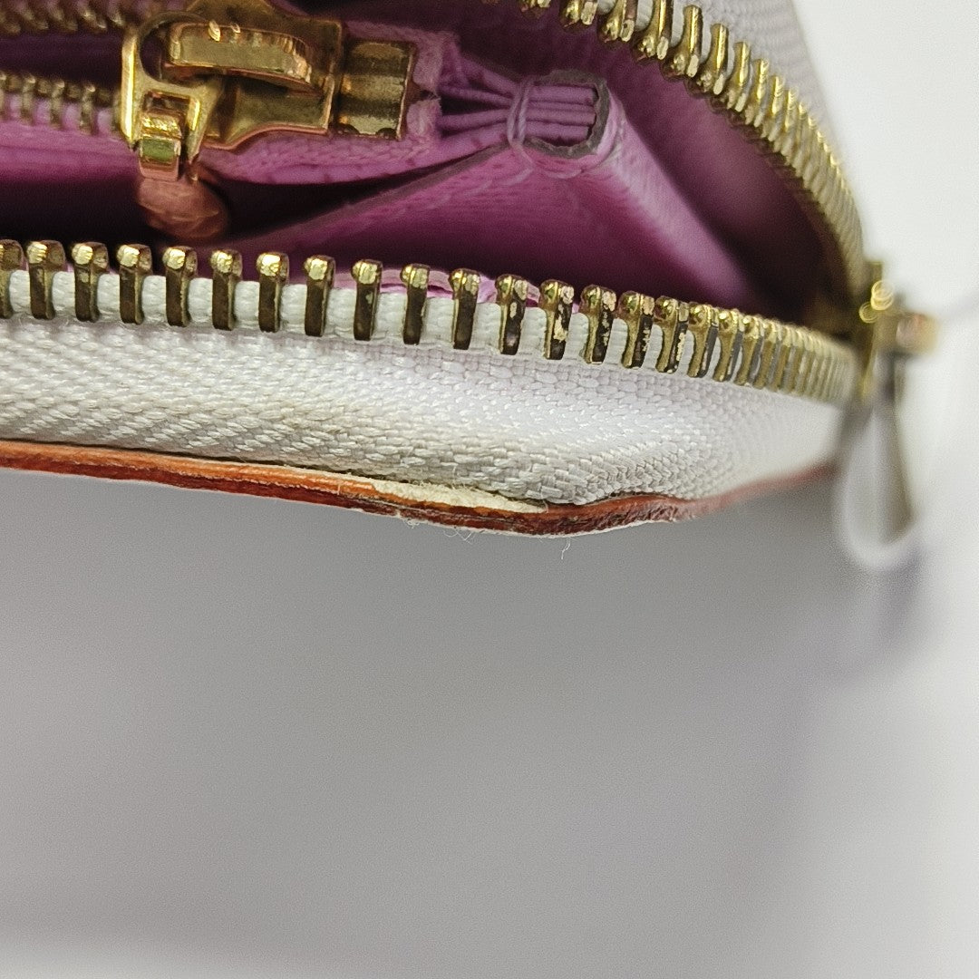 LV × TM ZIPPY Monogram Coated Canvas White Wallet