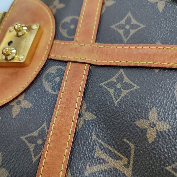 DUFFLE Monogram Coated Canvas Brown