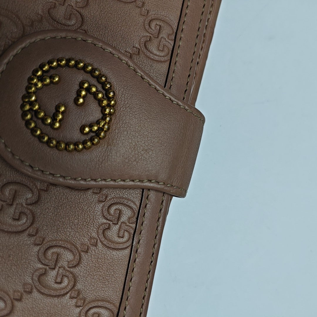 Monogram Calfskin Wallet Pink