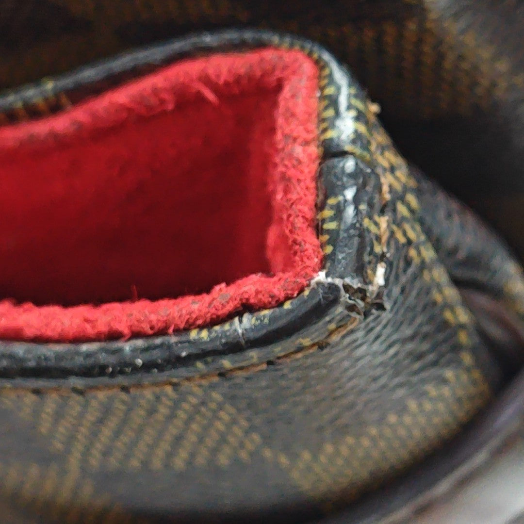 UZES Damier Ebene Coated Canvas Brown