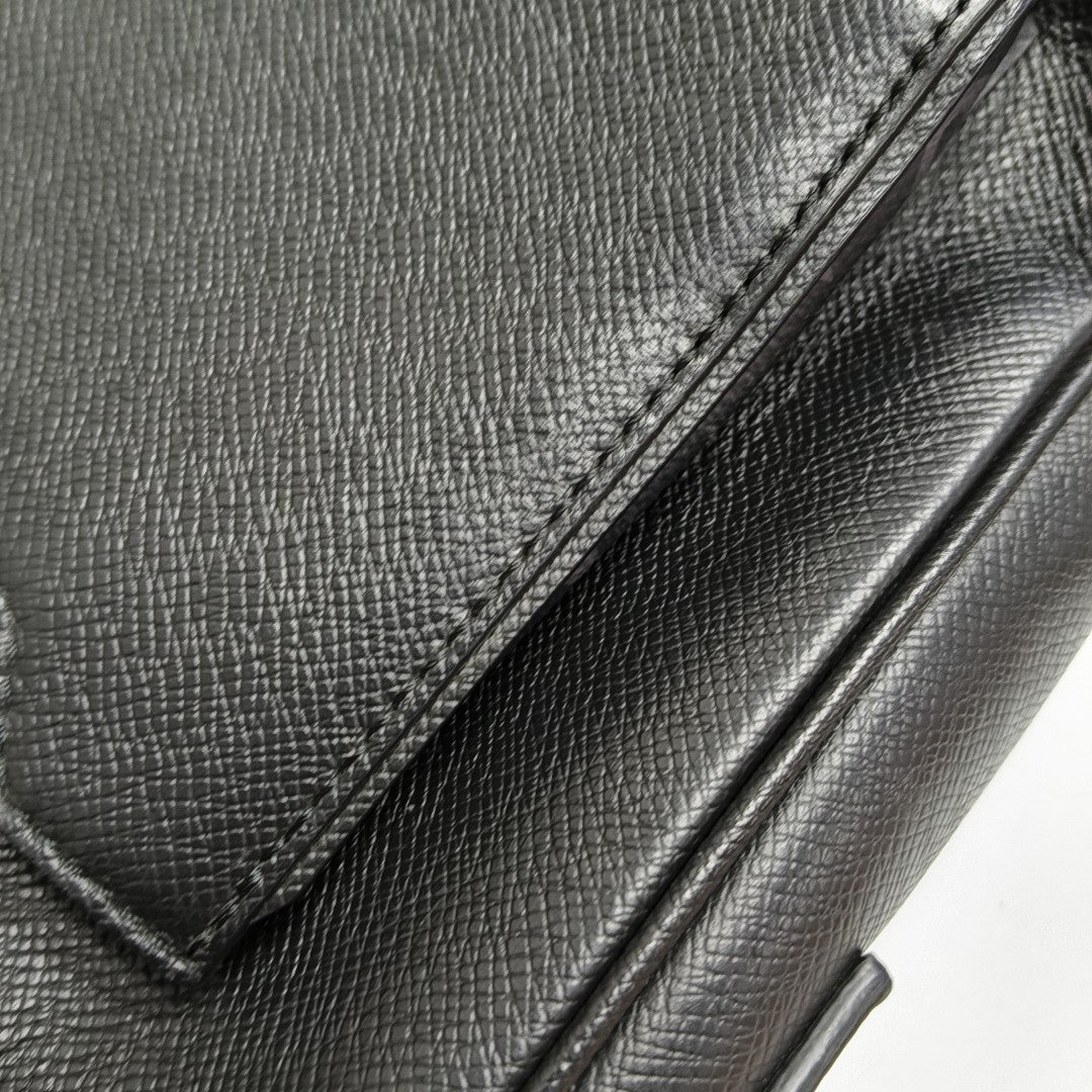 TAIGARAMA Monogram Coated Canvas Black