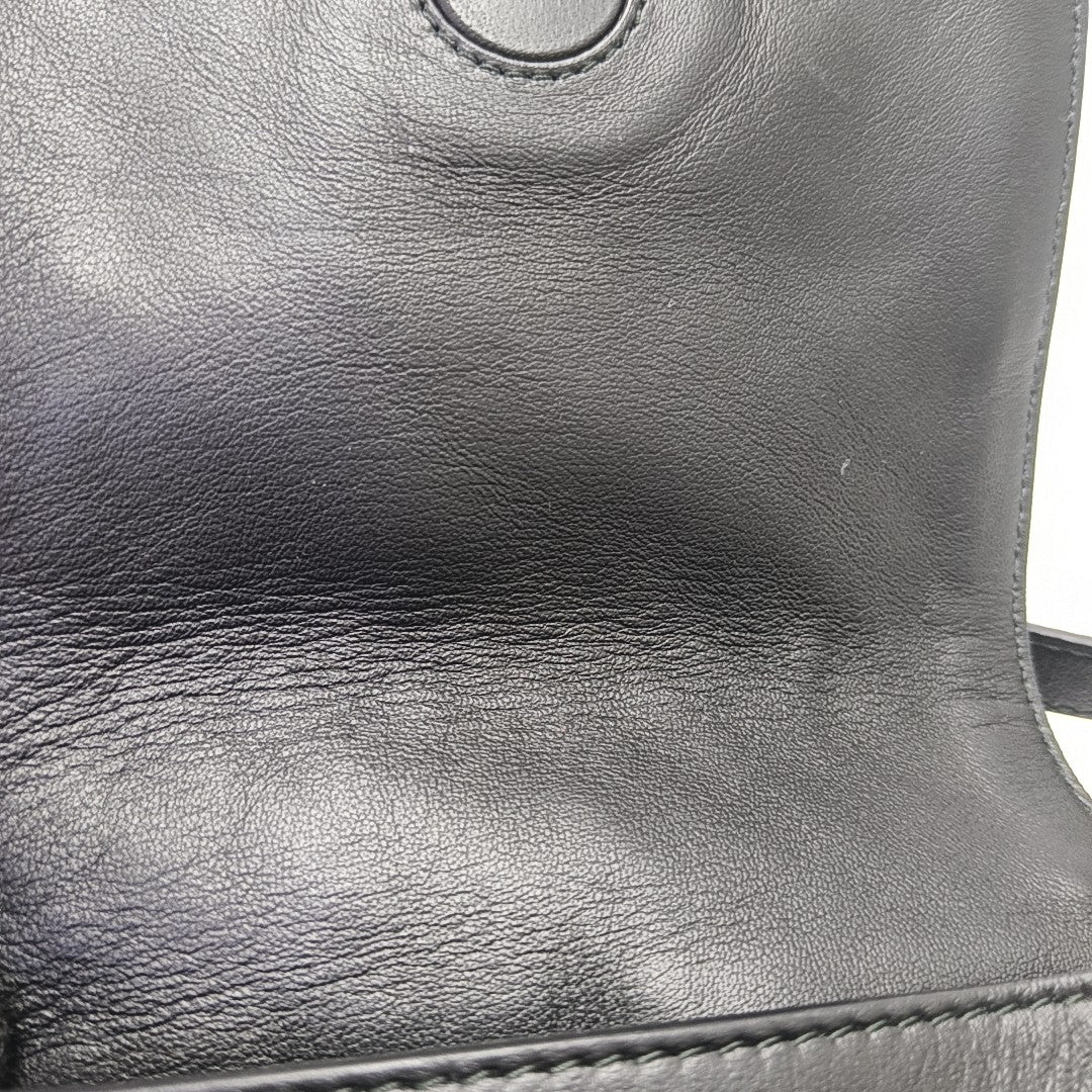 Calfskin Shoulder Bag Black
