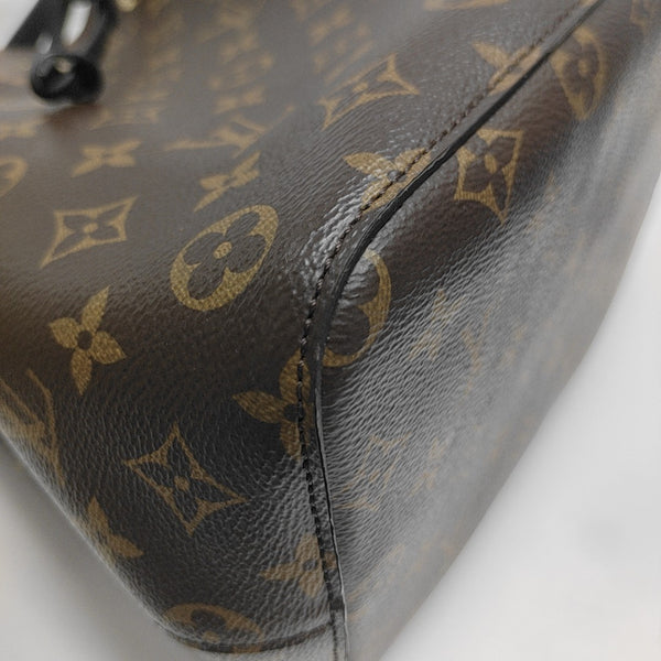 NÉONOÉ MM Monogram Coated Canvas Brown