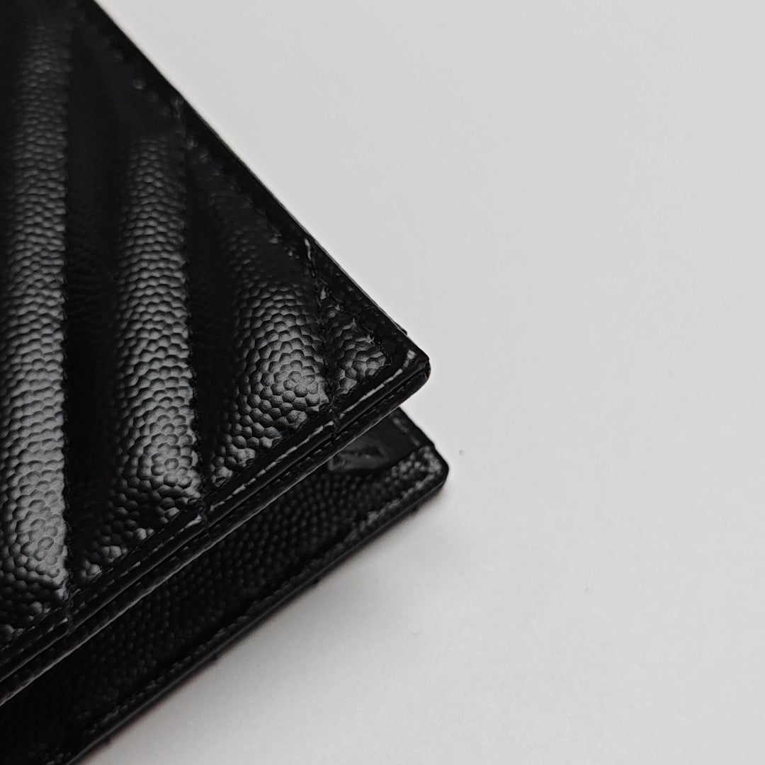 MONOGRAM WOC Chevron Calfskin Black