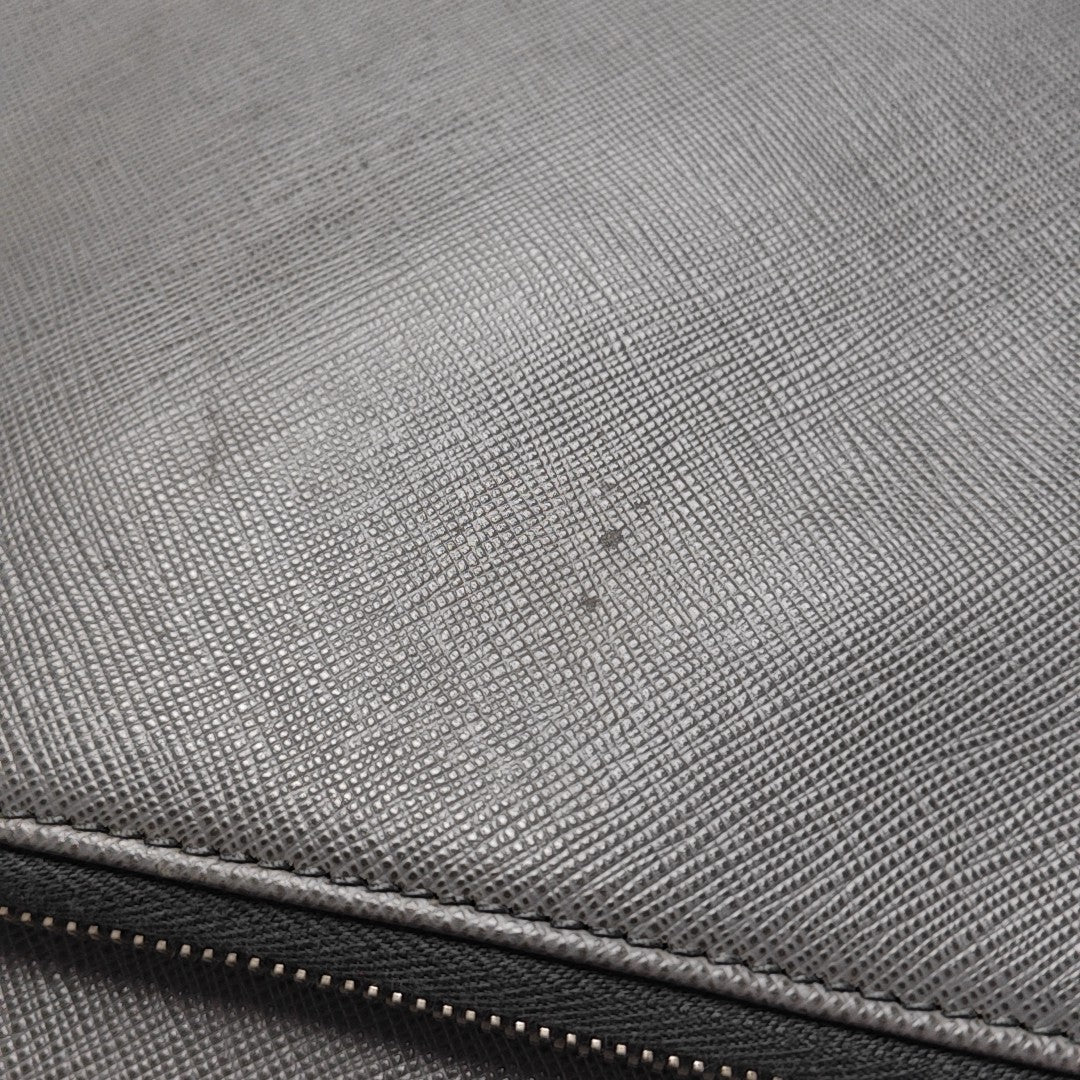 Saffiano Calfskin Crossbody Bag Gray