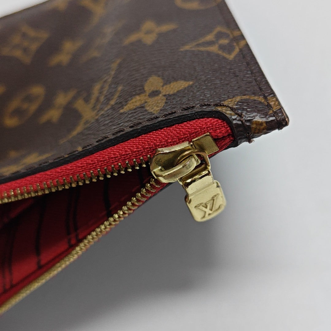 NEVERFULL MM Monogram Coated Canvas Brown