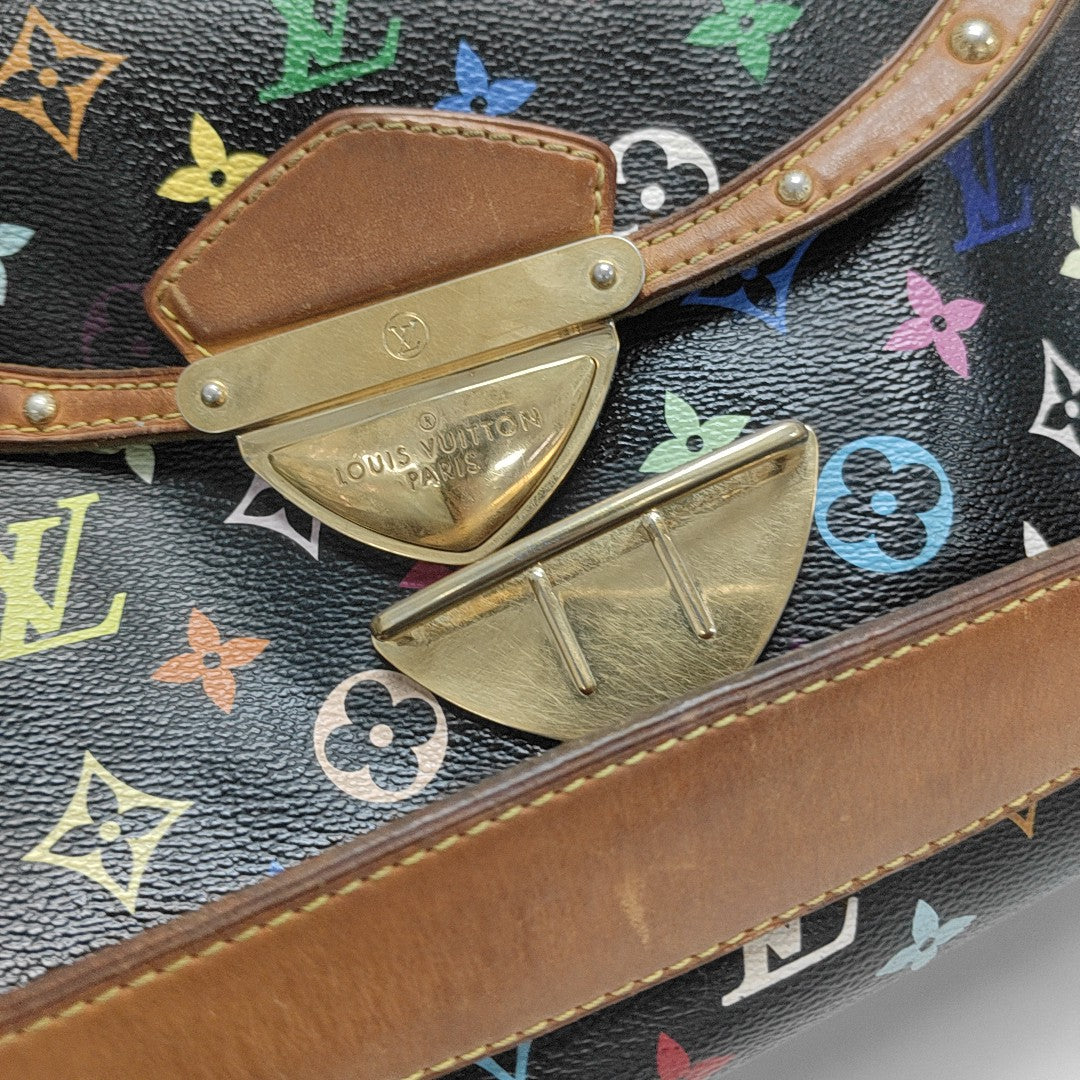 LV × TM BEVERLY MM Monogram Coated Canvas Black