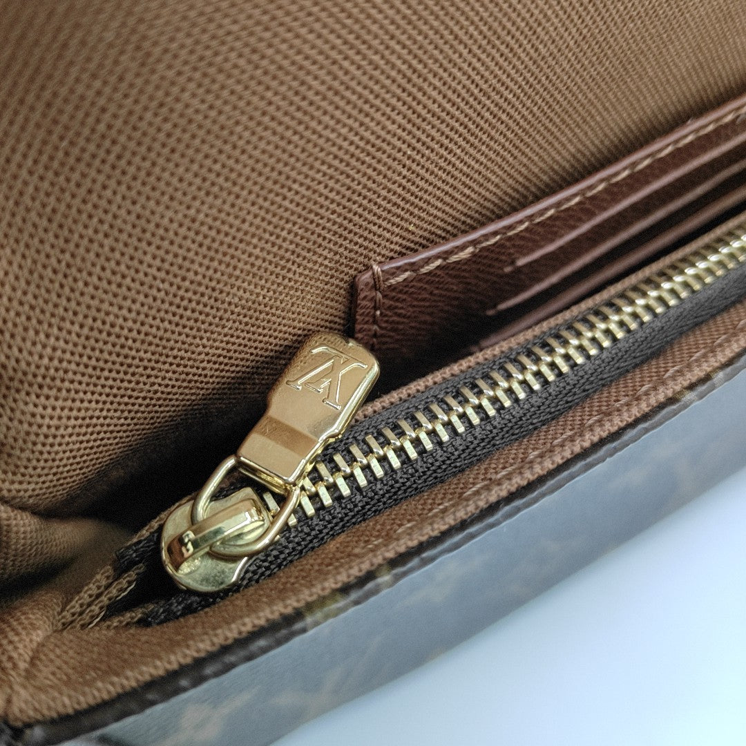 IVY Monogram Coated Canvas Brown