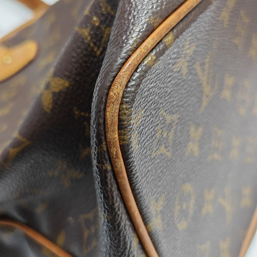 PALERMO PM Monogram Coated Canvas Brown