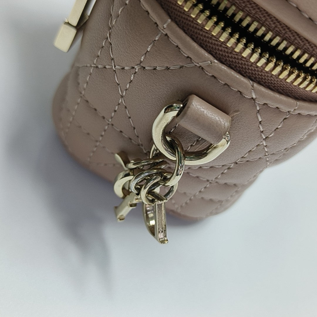 Lady Dior Super Mini Cannage Lambskin Pink