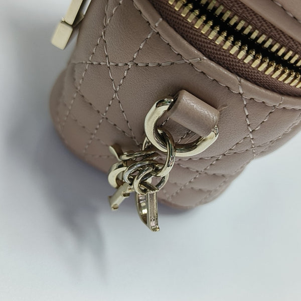 Lady Dior Super Mini Cannage Lambskin Pink