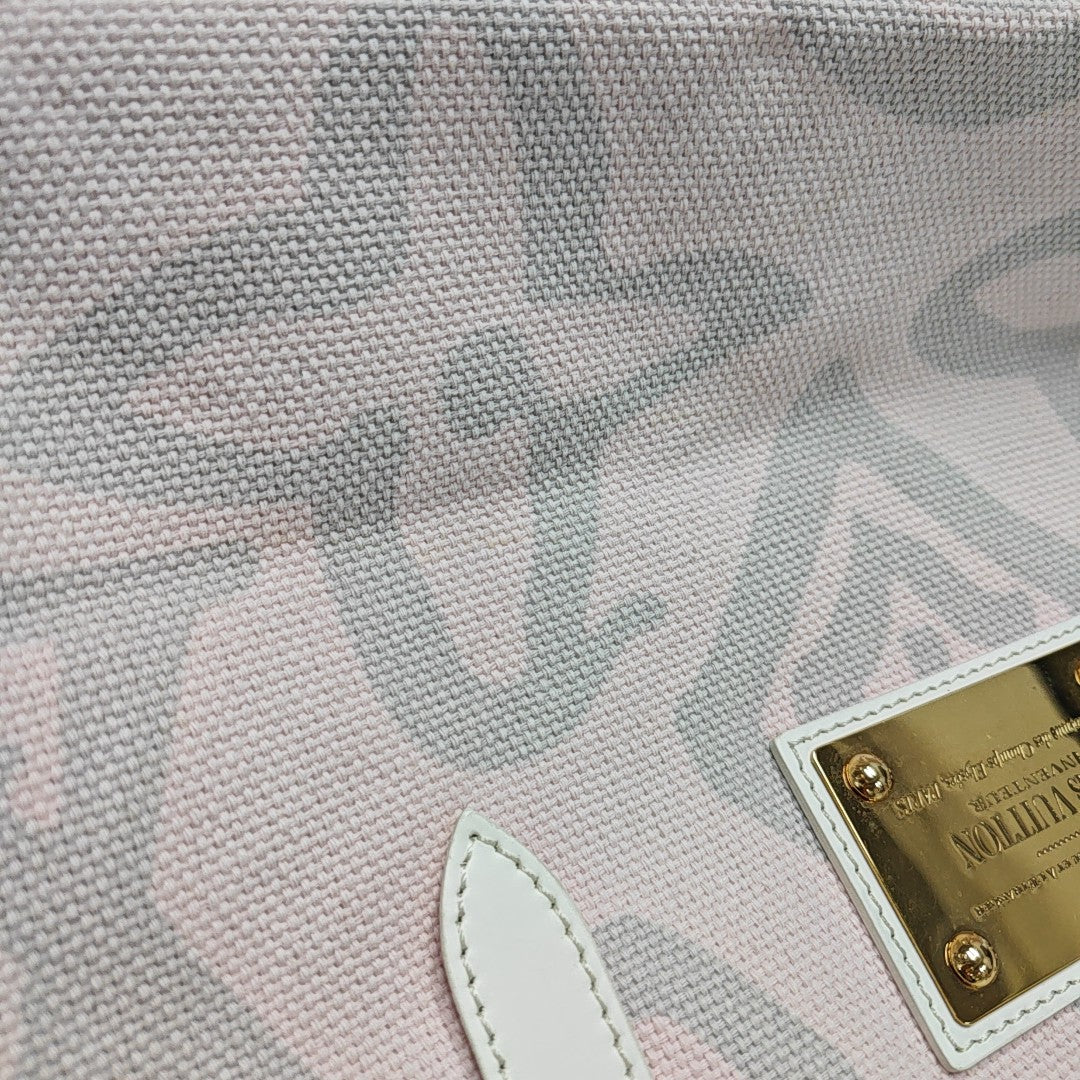 TAHITIENNE CABAS MM Monogram Canvas Pink