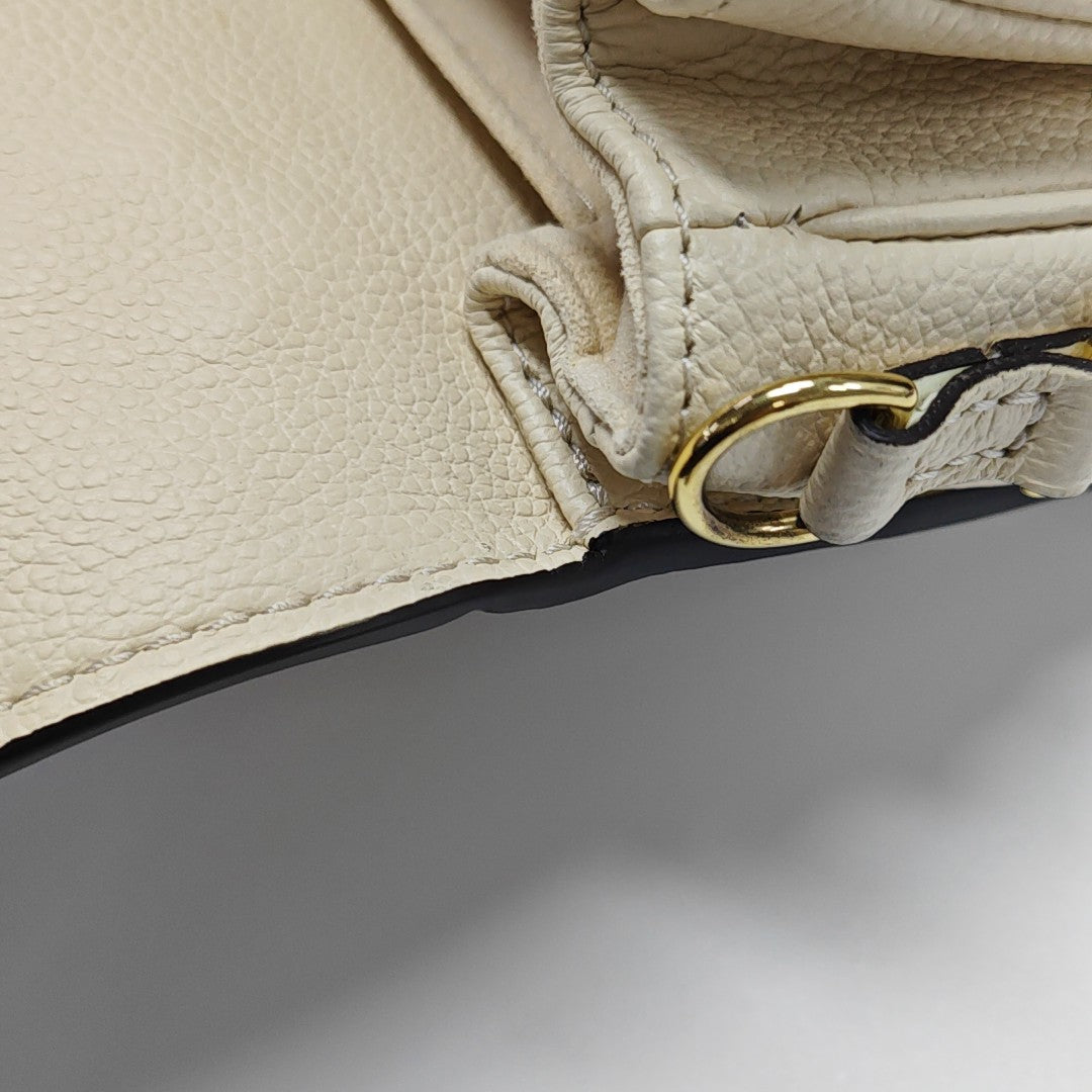 MÉTIS EAST WEST Monogram Calfskin Beige