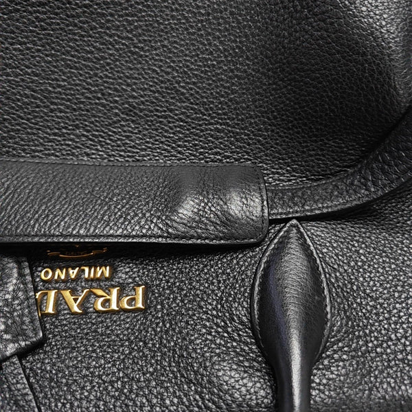 Vitello Phenix Camera Bag Saffiano Calfskin Black