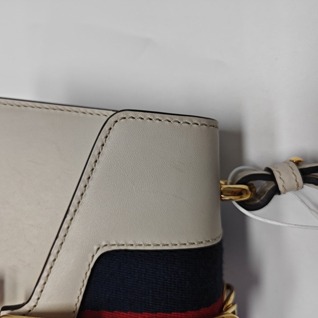 Sylvie Mini Calfskin White