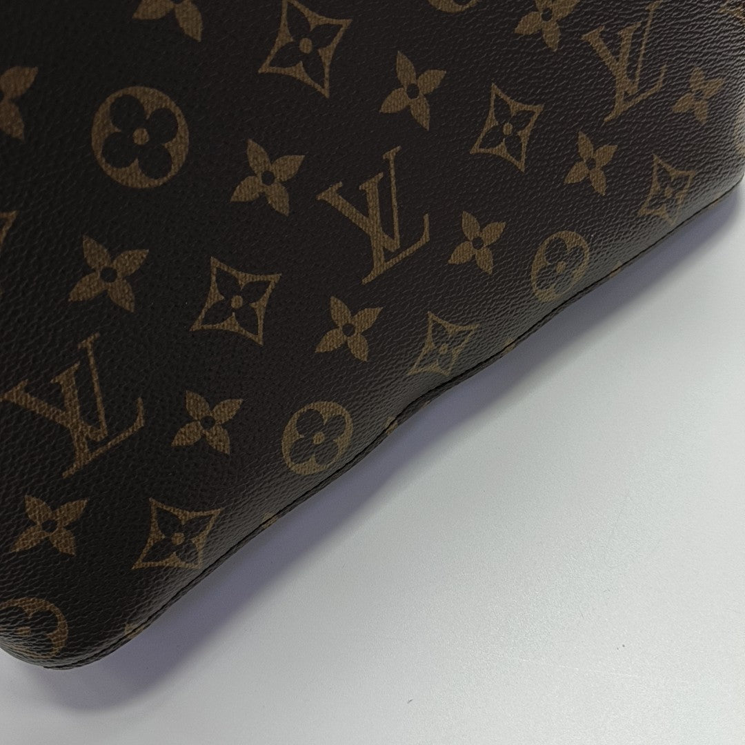 NÉONOÉ MM Monogram Coated Canvas Brown