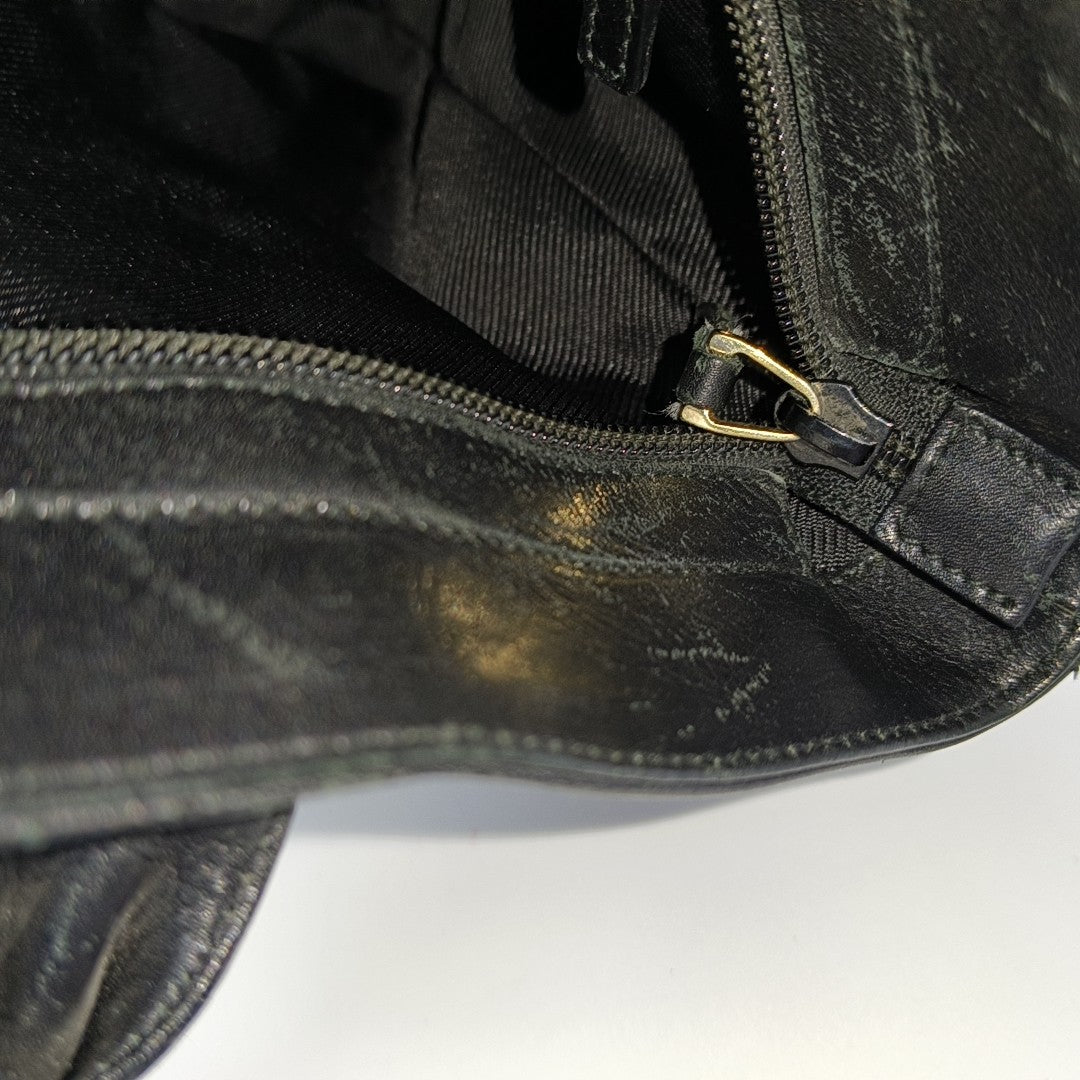 Monogram Canvas Tote Bag Black