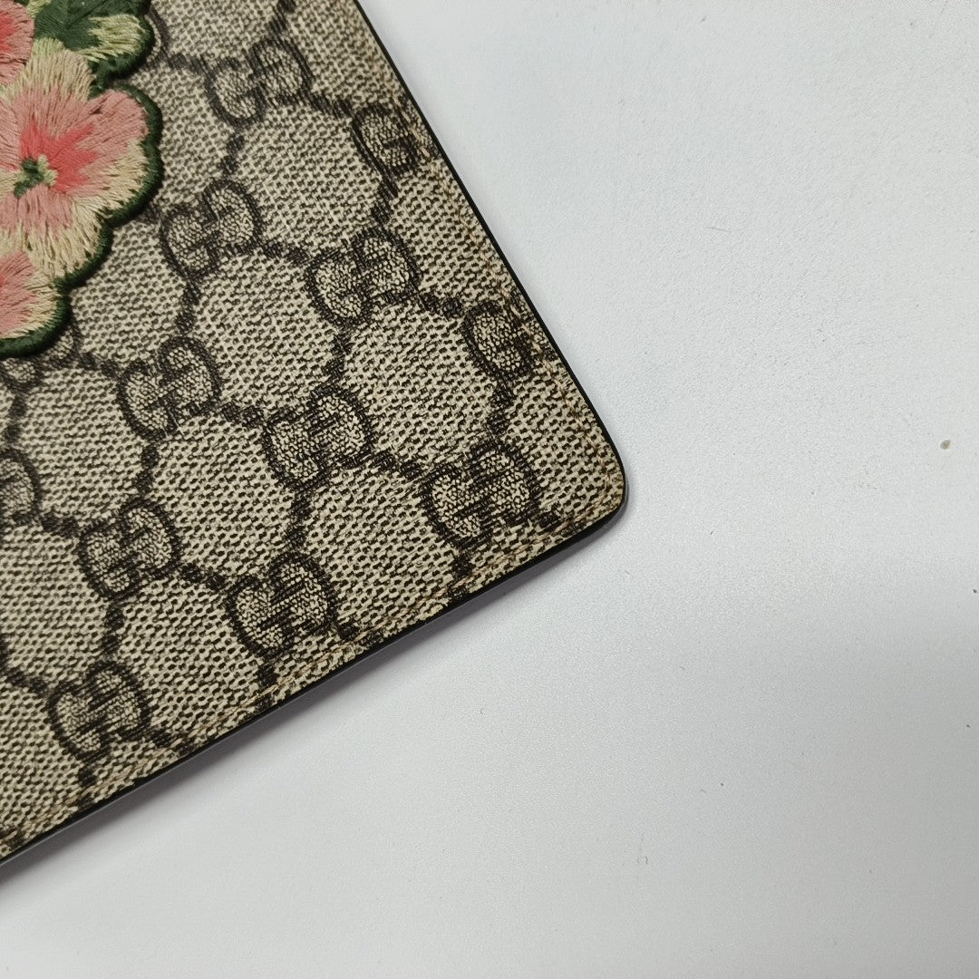 Monogram Coated Canvas Clutch Beige