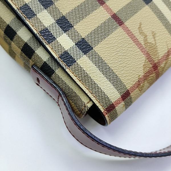 Coated Canvas Top Handle Bag Beige