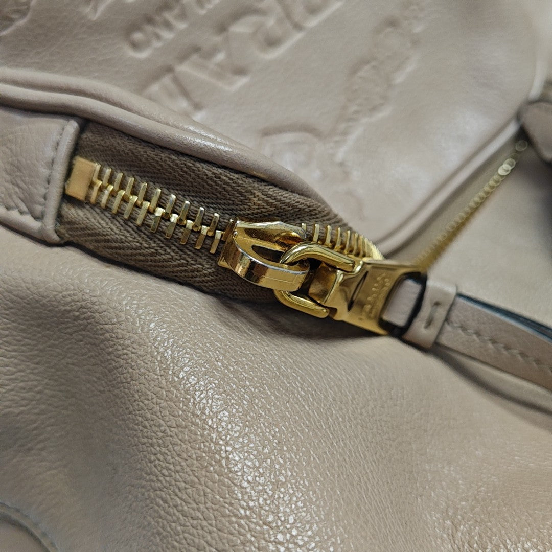 Calfskin Bucket Bag Beige