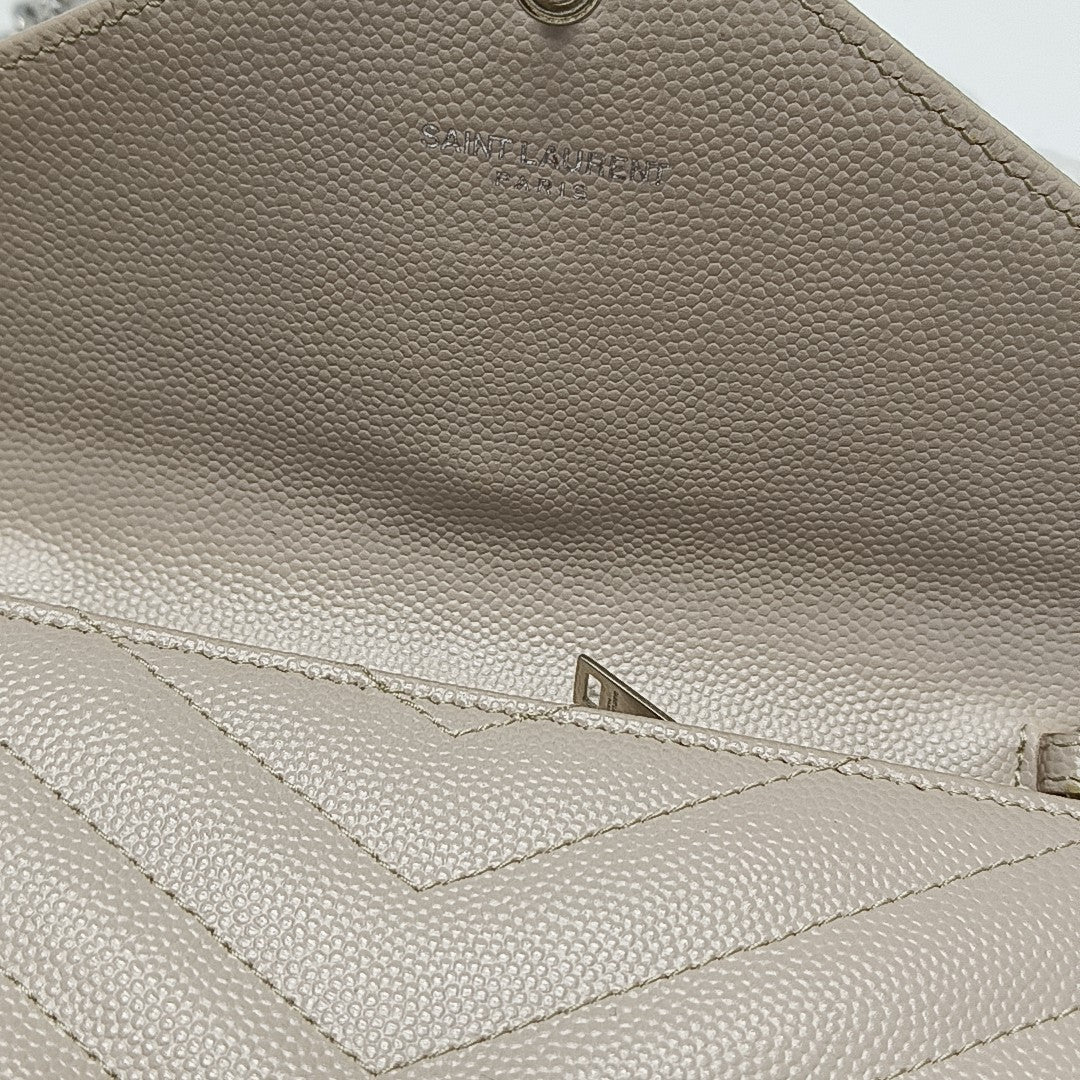 MONOGRAM Chevron Calfskin Pink