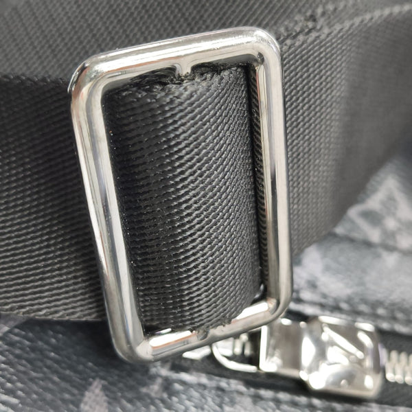 DISTRICT MM Monogram Coated Canvas Black