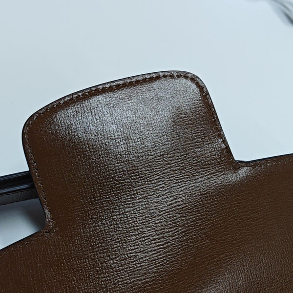 Horsebit 1955 Medium Monogram Coated Canvas Beige