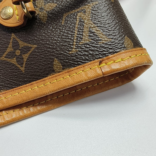 NEVERFULL MM Monogram Coated Canvas Brown