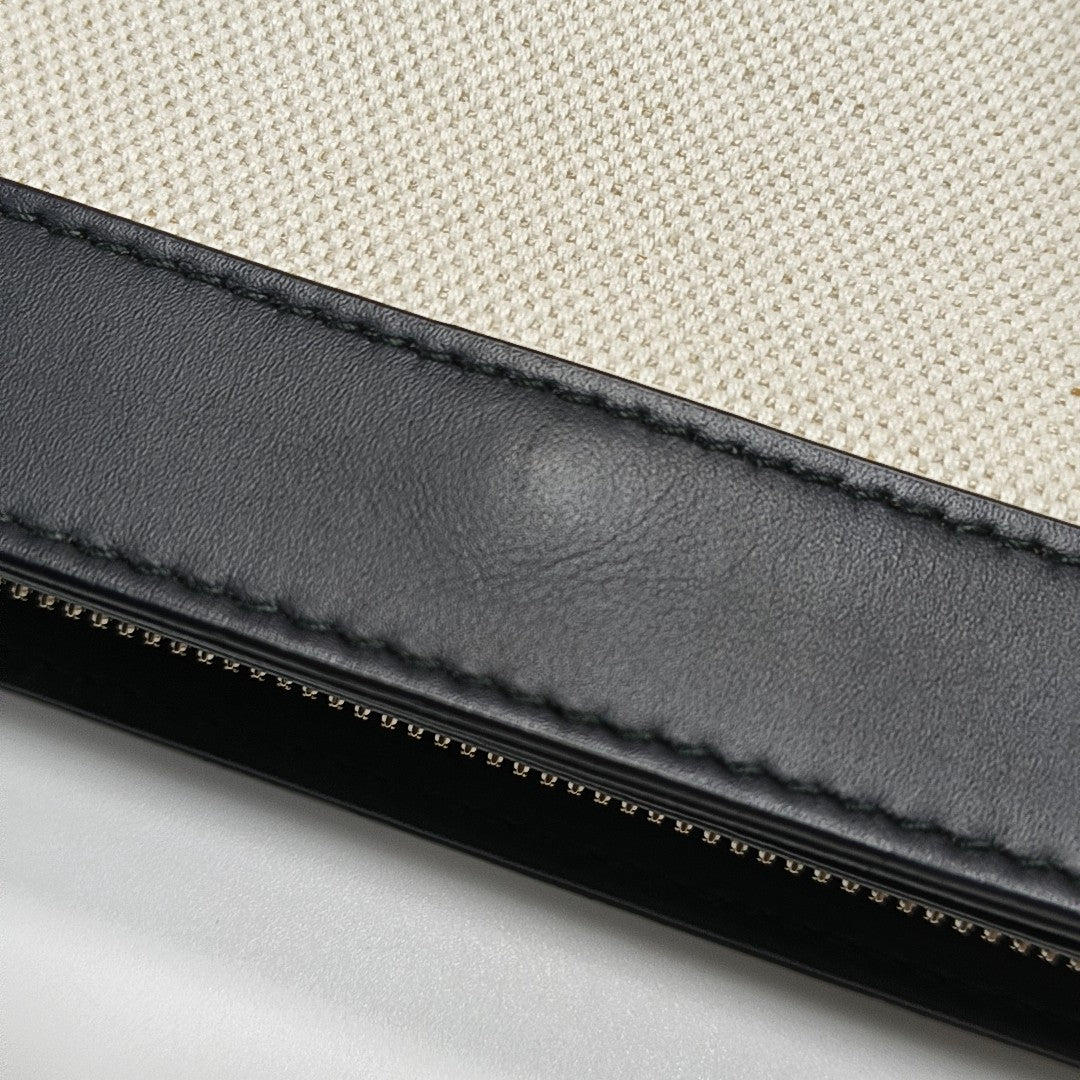 Navy Medium Fabric White
