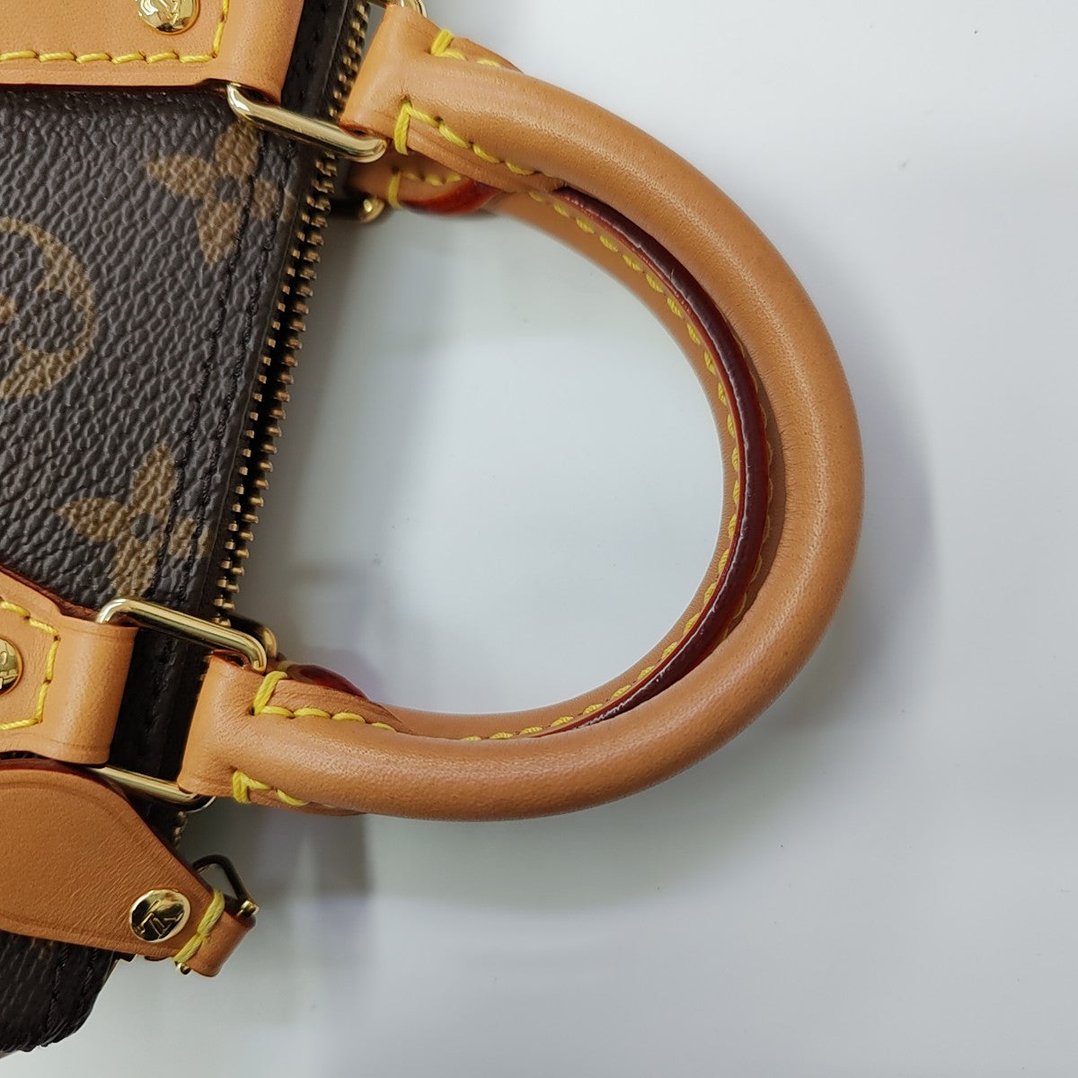 SPEEDY Nano Monogram Coated Canvas Brown