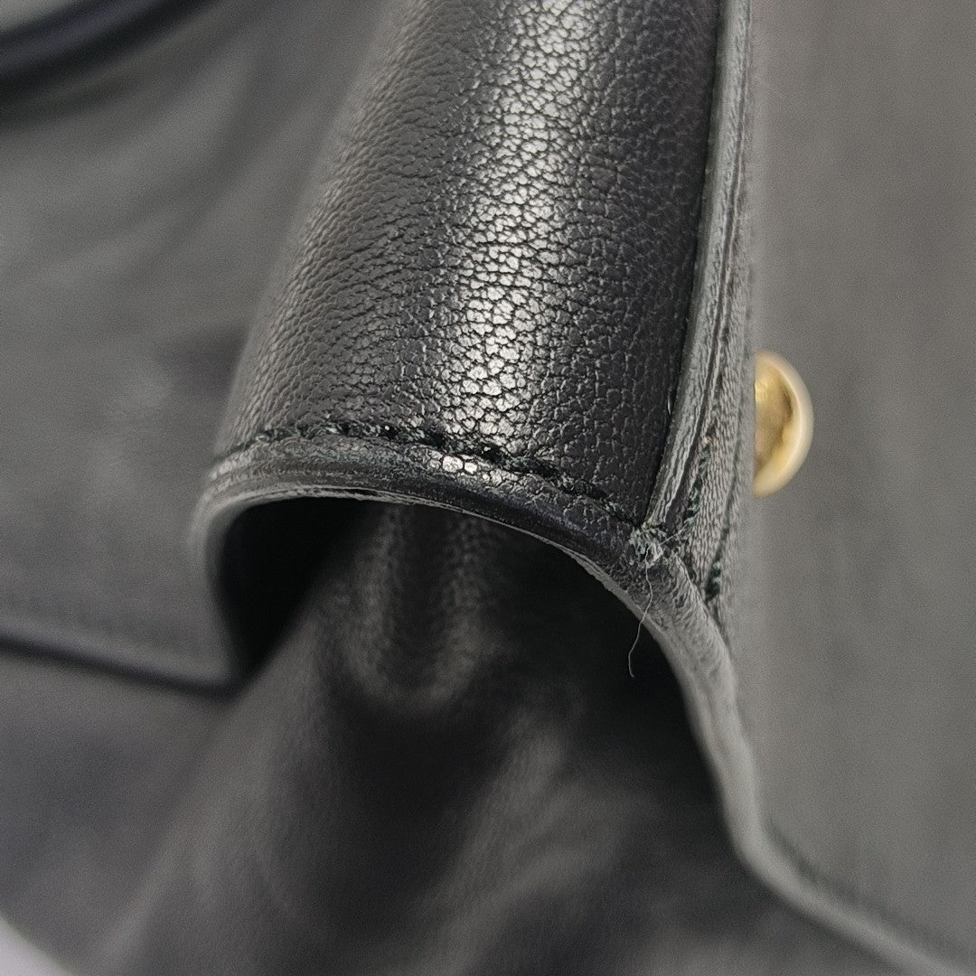 CHYC Y LIGNE Large Calfskin Black