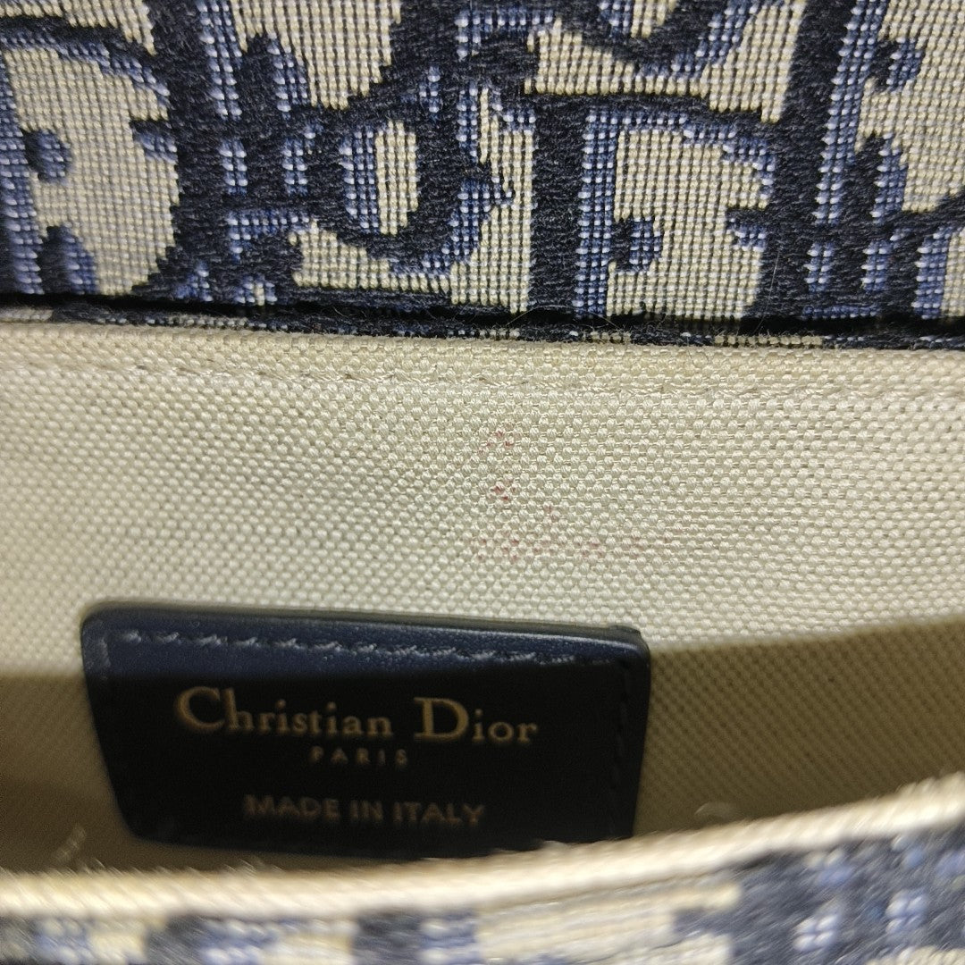Saddle Mini Oblique Canvas Blue